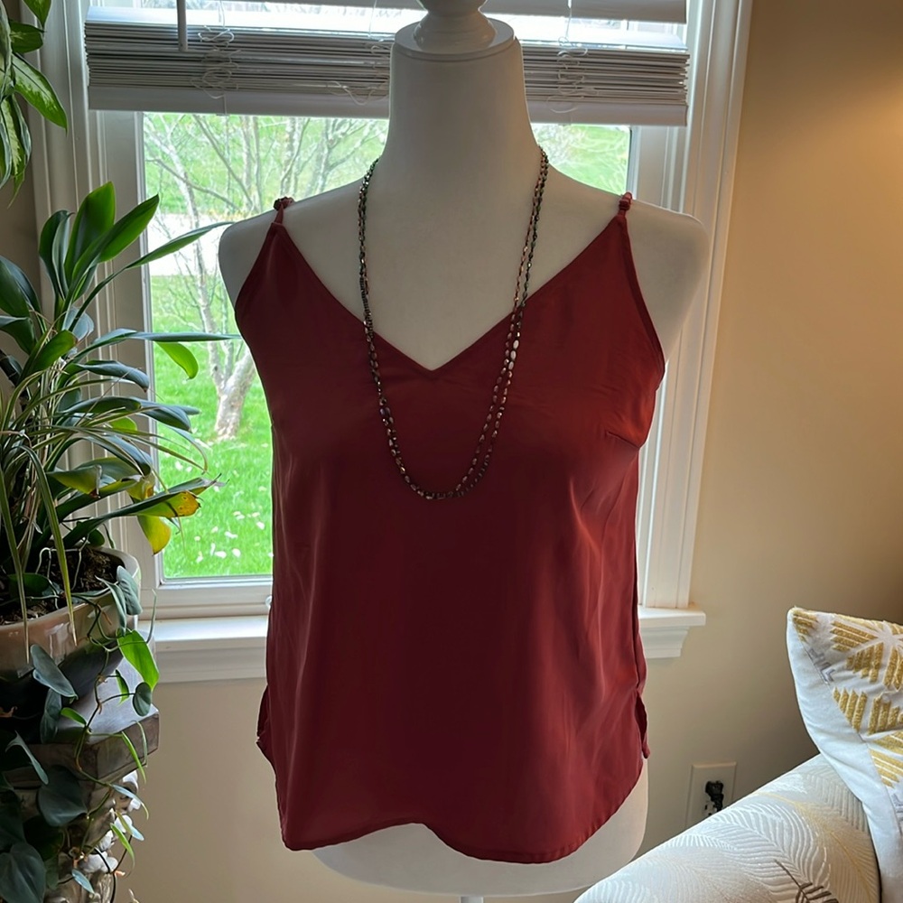 A new day adjustable strap satin tank